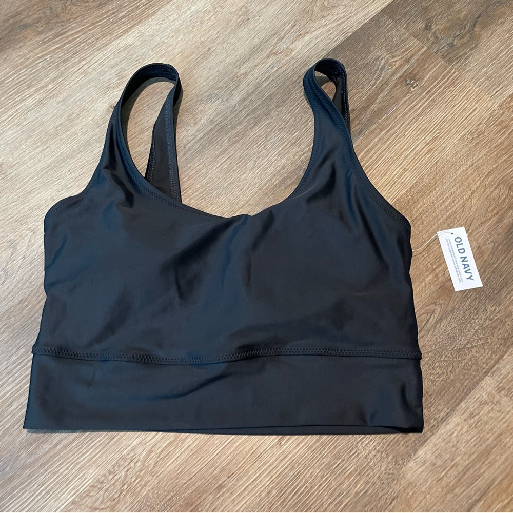 NWT Old Navy Black Swim Top Size Medium